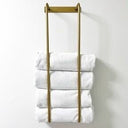 Unlacquered Brass Towel Rack Bathroom Hardware detail view 2