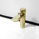 Unlaquered Brass Bathroom Faucet Bathroom Faucets product photo