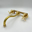 Curved Wall Mount Faucet With Valve Wall Mount Faucets detail view 2