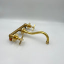 Curved Wall Mount Faucet With Valve home decor accent for entryways, bathrooms, kitchens, shelves, and warm artisan interiors - view 3